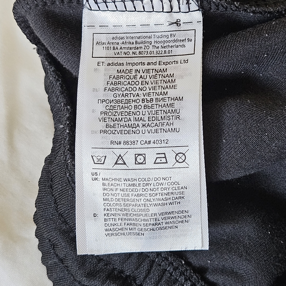 ❌️❌️SOLD❌️❌️Adidas Originals three stripe track jogger black pants women's XS - Picture 11 of 16